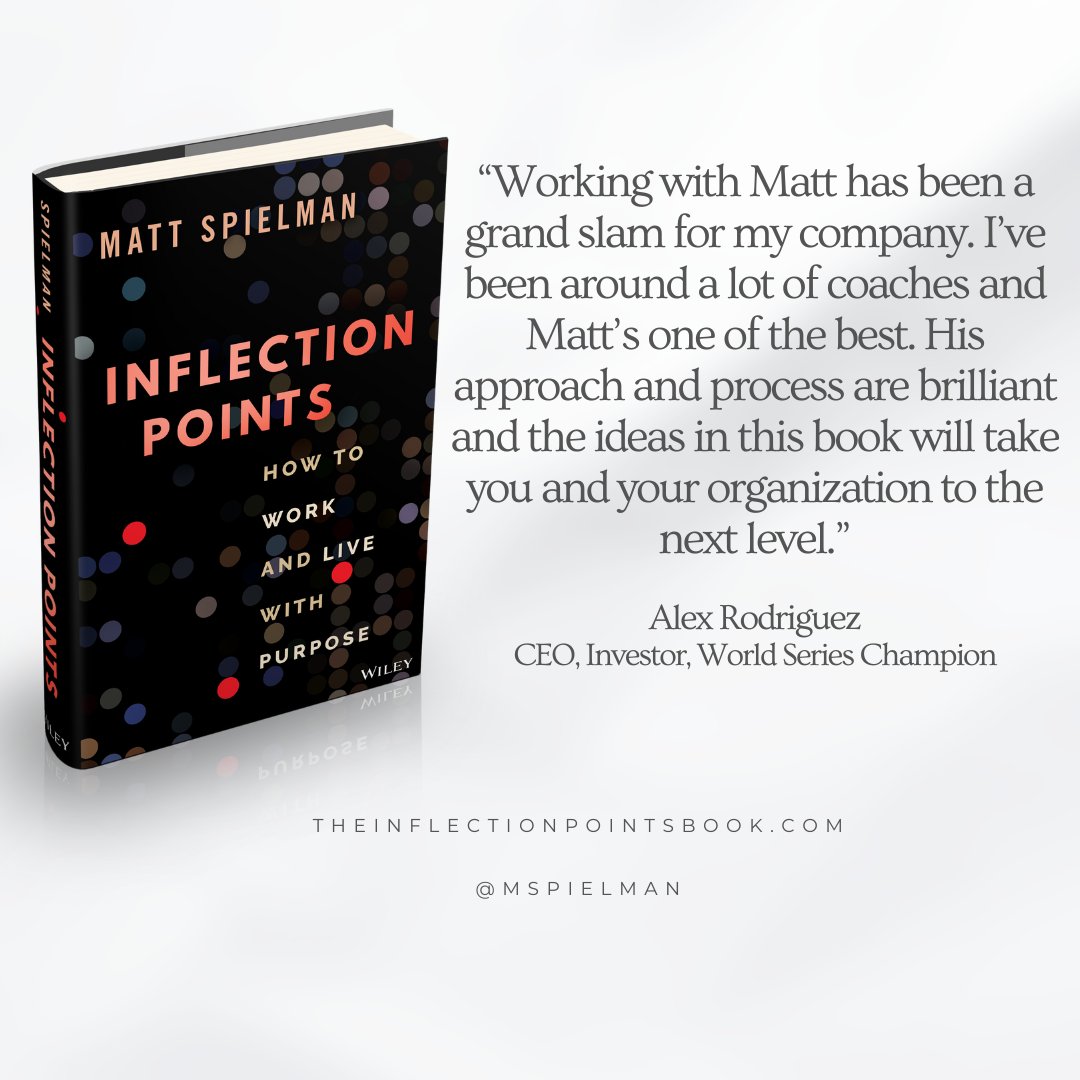 mspielman's tweet photo. Thank you @AROD 

#purposedriven #mission #lifegoals #careergoals #success #goals #leadership #awareness #career #InflectionPointsBook https://t.co/cotxGPlQnF
