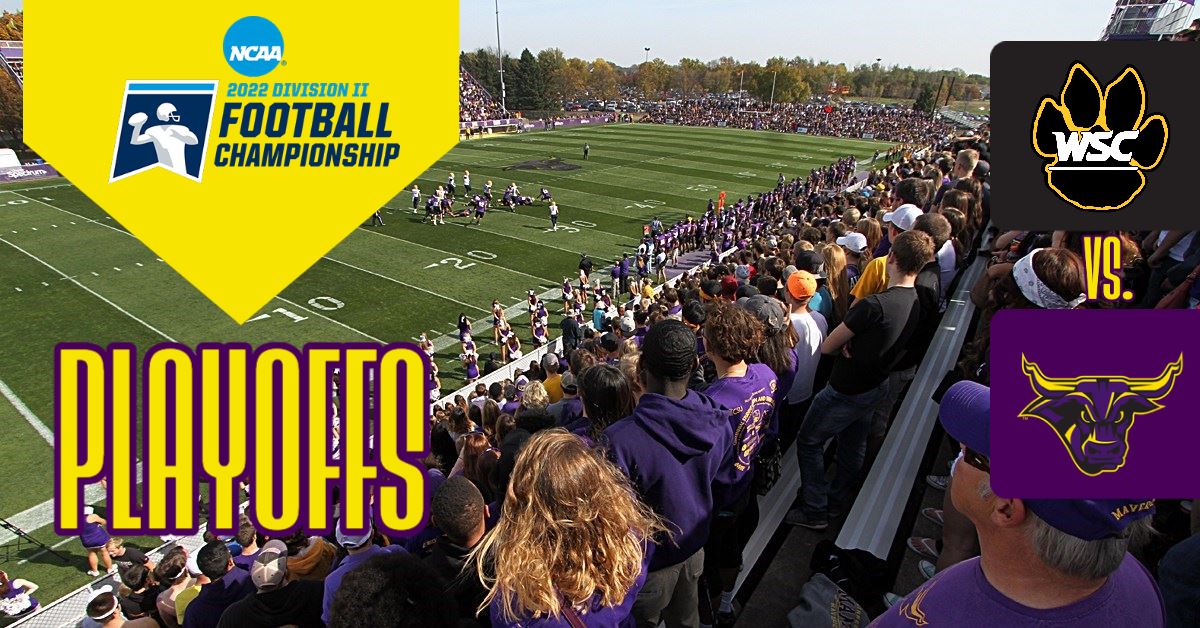 👀 on the🏆

Playoff SZN  starts Saturday against Wayne State at 12 p.m. inside historic Blakeslee Stadium.

Buy your 🎟 at:  msumavericks.com/singlegame