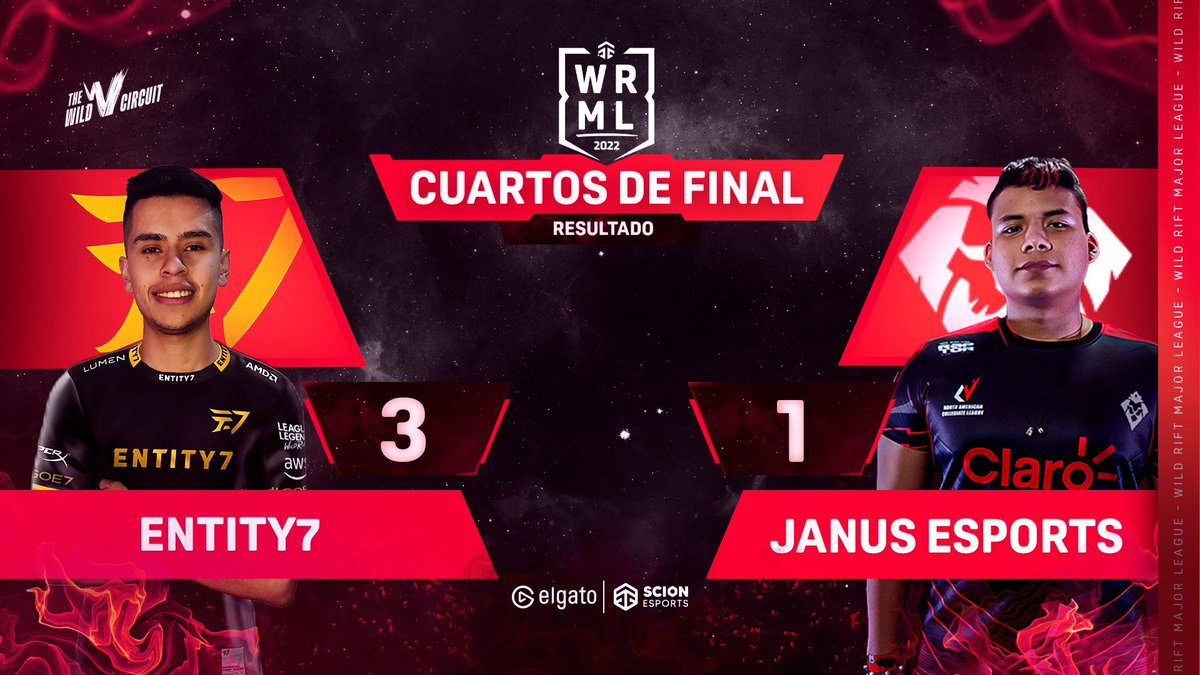 scionesps's tweet photo. 🔥¡EL LEÓN FUE ELECTROCUTADO!🔥
El equipo de la amenaza eléctrica @Entity7gg derrota al rey de la selva @JanusEsports 🦁en un partido de muchas emociones con un final dramático que casi nos lleva al 5to match en los 4tos de final de la WRML22!🏆💣🏔️
#TheWildCircuit #WRML22 https://t.co/yMpbMNjgLV