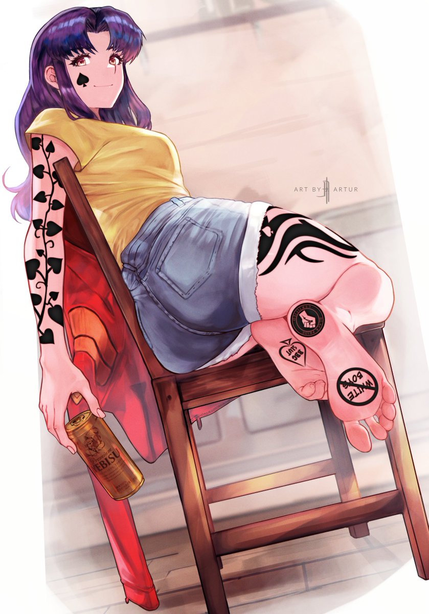 yourClarrity's tweet photo. Maybe if you're a good boy and buy "Mommy" Misato beer, she'll let you massage her feet when she gets back from her date.
//*full ver, clean feet ver, "subtle" ver*\\
#blackedhentai #blackededit #blacked #qos #blackedanime #bbconly #blackedwaifus https://t.co/bLnaDLThaw