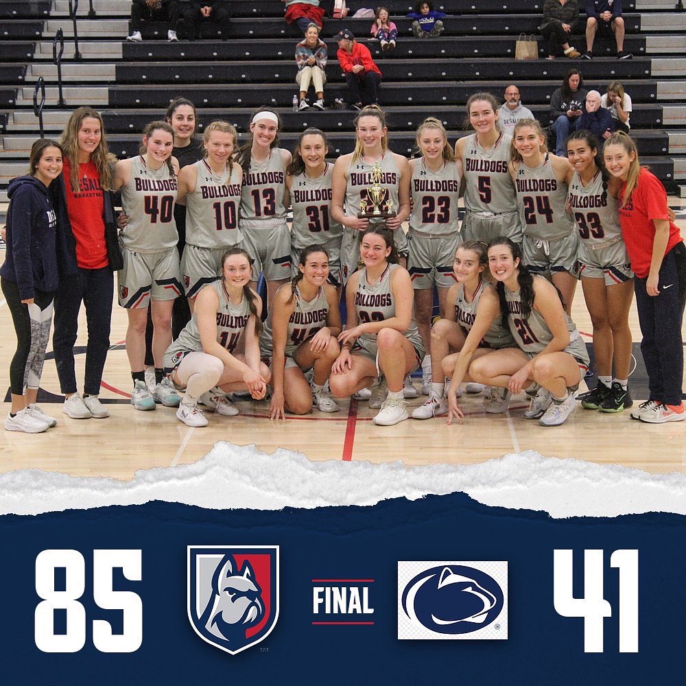 The dawgs take home the Rinso Marquette Tip-off Tournament title at Lebanon Valley College with a win over Penn State Schuylkill.