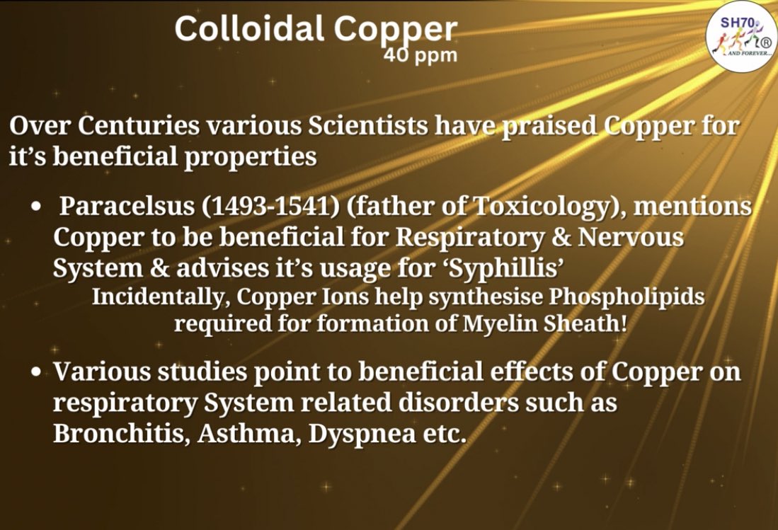 Anulife37_'s tweet photo. Colloidal copper helps regulate the pH in the body, helps metabolize and process food, can cure many diseases and complications etc.
#ColloidalCopper https://t.co/n0GLcmaK0L