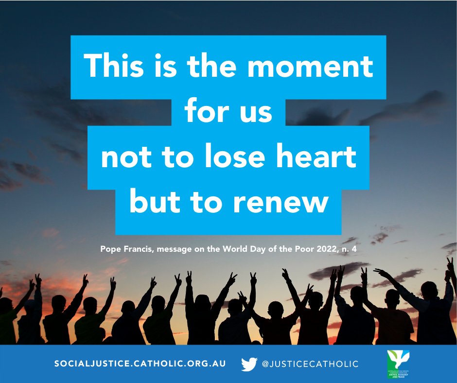 For your sakes Christ became poor. Cor 8:9

Pope Francis says the state of the world is a chance for us not to give up but to renew ourselves and our shared sense of purpose. To search for new solutions, led by the poor:

vatican.va/content/france…