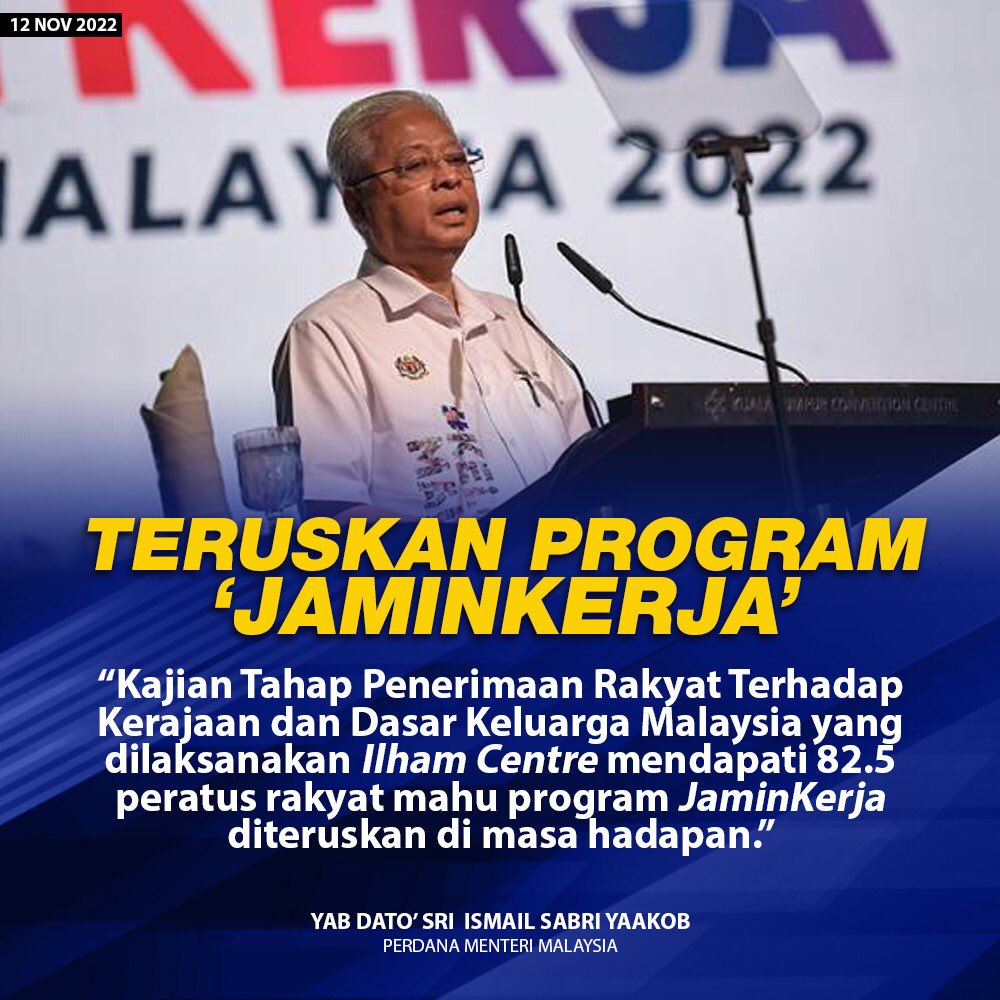 Program jaminkerja akan diteruskan