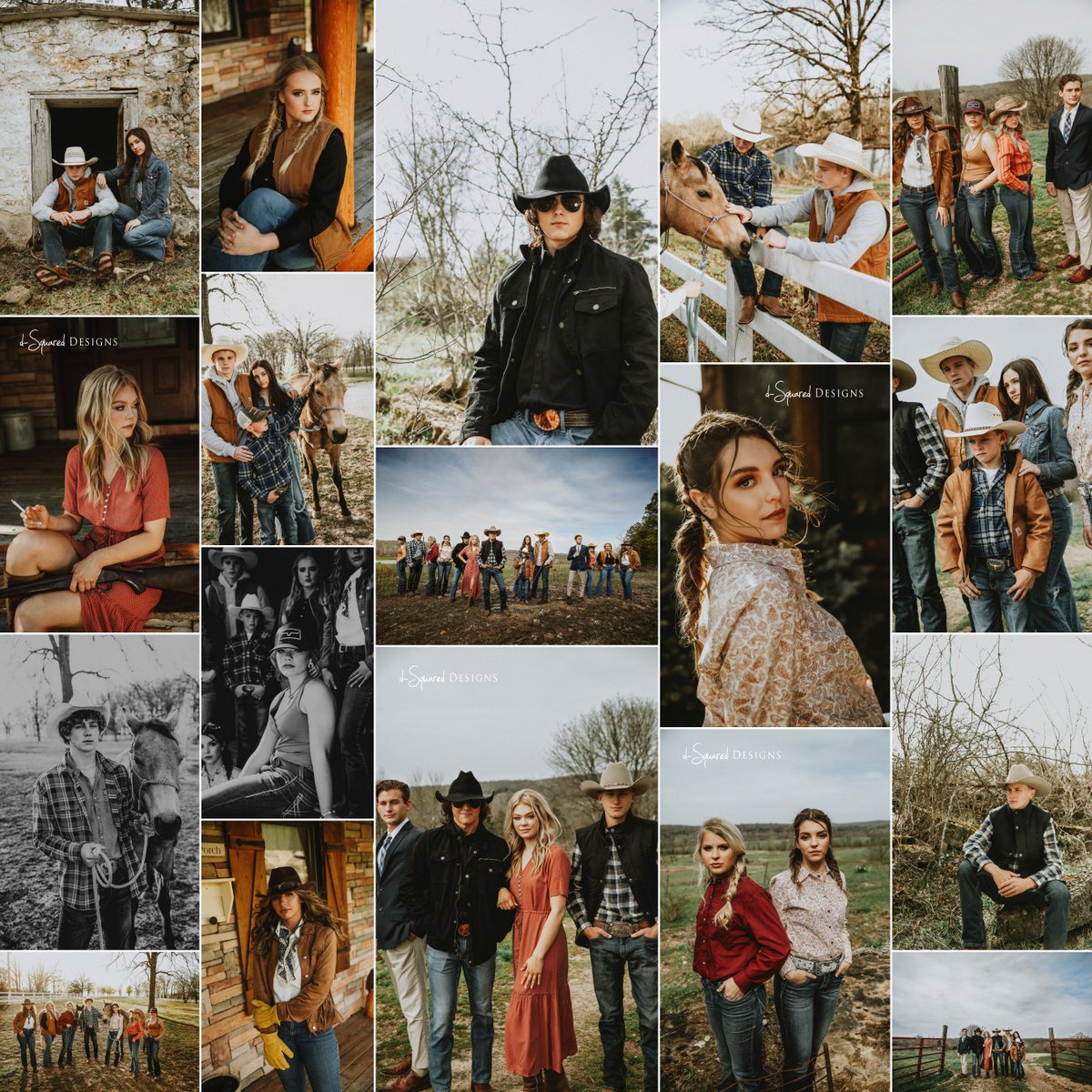 dsquareddesigns's tweet photo. YELLOWSTONE [The TV Show].... was one of our Senior Model Themes this year. If you know... you know... if you don't.... well, you'll still enjoy these pics. 😉 
Thanks to our Class of 2023 for making this shoot such a huge success! #yellowstone #dsquaredseniorteam #themedshoot https://t.co/SkaNyJkVyT