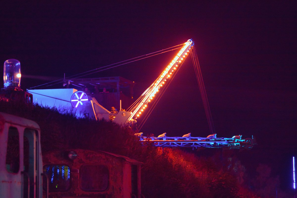 hackerpics4223's tweet photo. Chaos Communication Camp 2015 Camplife at night Bagger 288 #color #light #mildenberg #ziegeleipark #hackercamp #zehdenick #camplife https://t.co/fB25nQnFgn