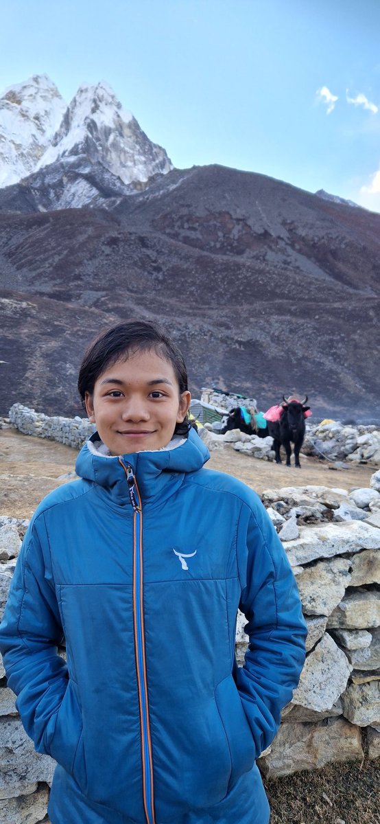TChallenKI's tweet photo. Rachana is on our trek. She's a beneficiary of the https://t.co/s3UeRx5q5D where she learnt computer skills, public speaking and through which she obtained her trekking guide license. 

#nepal #inspiration #future #unesco #unesconepal  #skyrunning #trailrunning #sdgs #everest https://t.co/GX7F6RvA9c