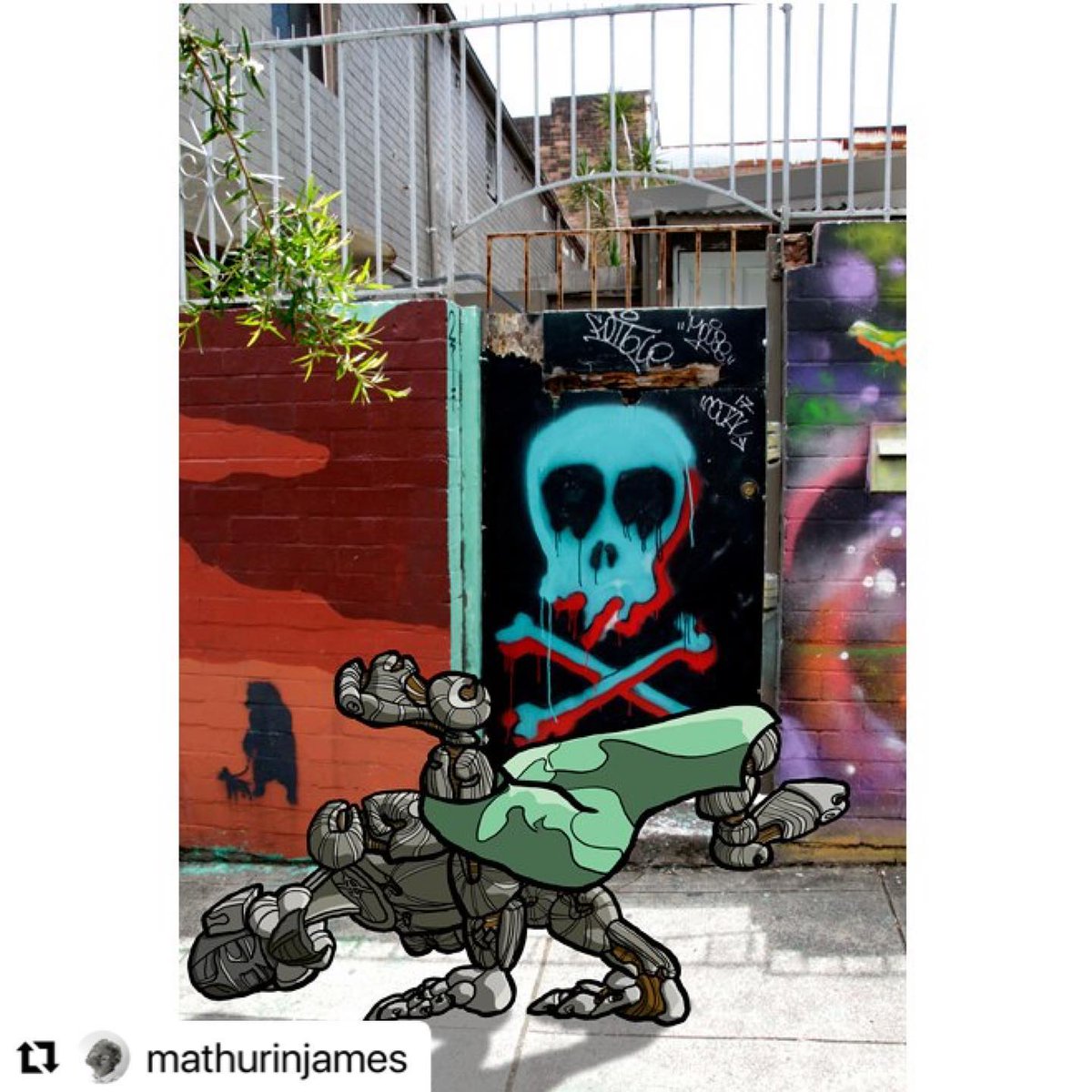 _ArtSHINE's tweet photo. From @_ArtSHINE Licensing Artist @James_Mathurin_ is this #robot #bboy #dancer as seen on the #tees James posted via insta.

#digitalillustration #illustrationart #characterdesign #firealpaca #afrofuturism #hiphopart #hiphopdancer #hiphop #breakdance #fashion https://t.co/PzjI45Bama