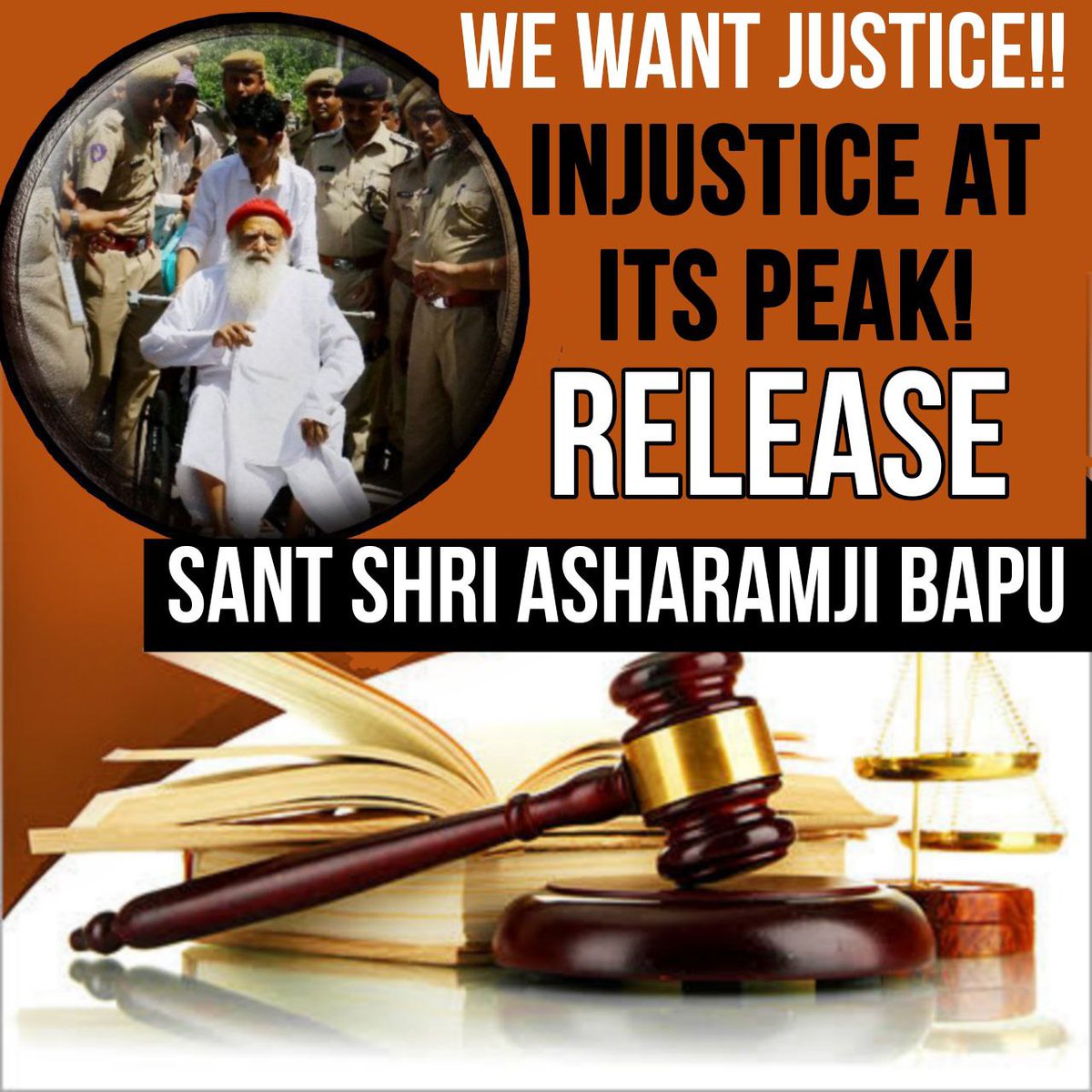 ReviewsOnBapuJi's tweet photo. A classic example of misfire of justice : Asaram Bapu Case. 
10 Years Of INJUSTICE backed by a huge conspiracy. But for how long? In a nation that is for the people, of the people, by the people, the truth is out in public! #अब_तो_रिहा_करो!
Justice For Bapuji cannot be denied. https://t.co/KYFthnEAy6