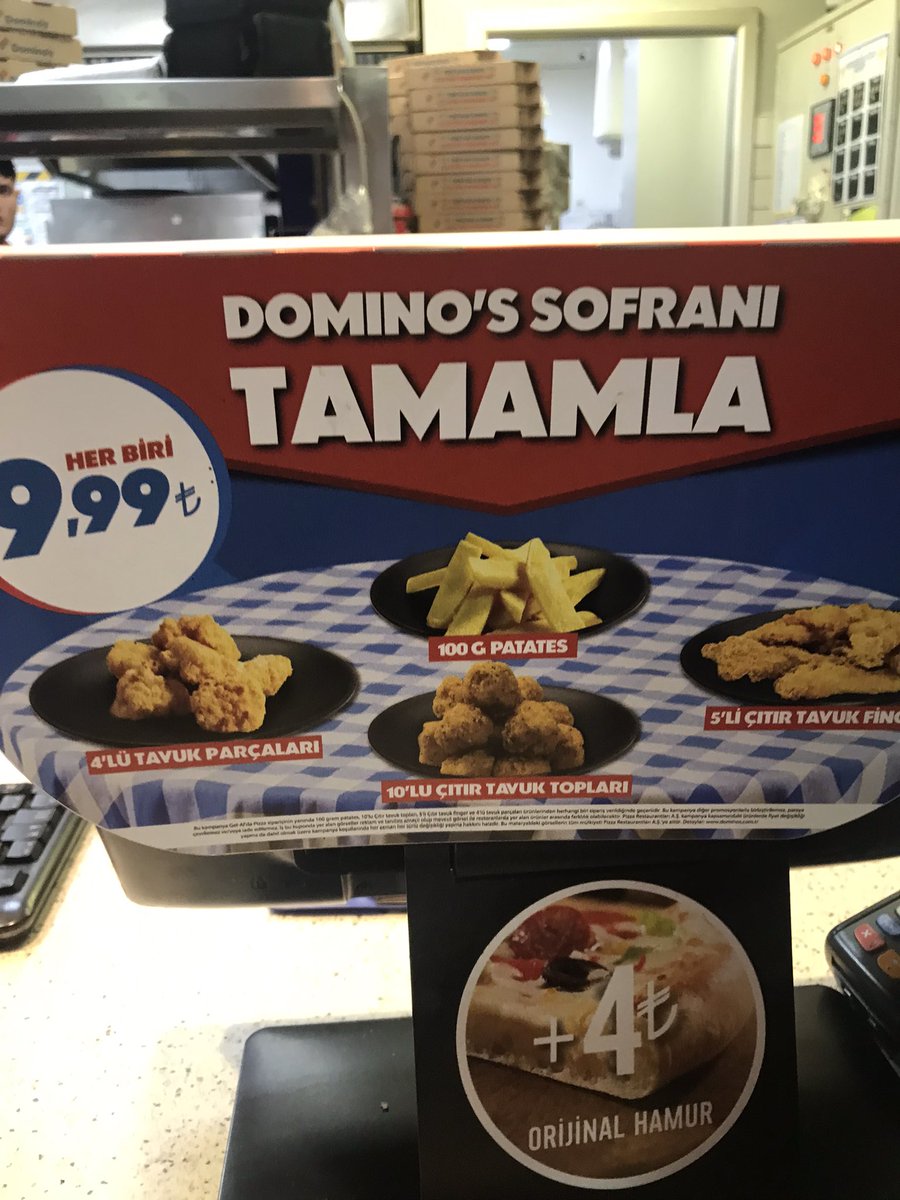 Dominos kasadaki reklamın fiyatı ile siparişi verince fiyat neden farklı milleti aptal yerine koymayı bırakın
