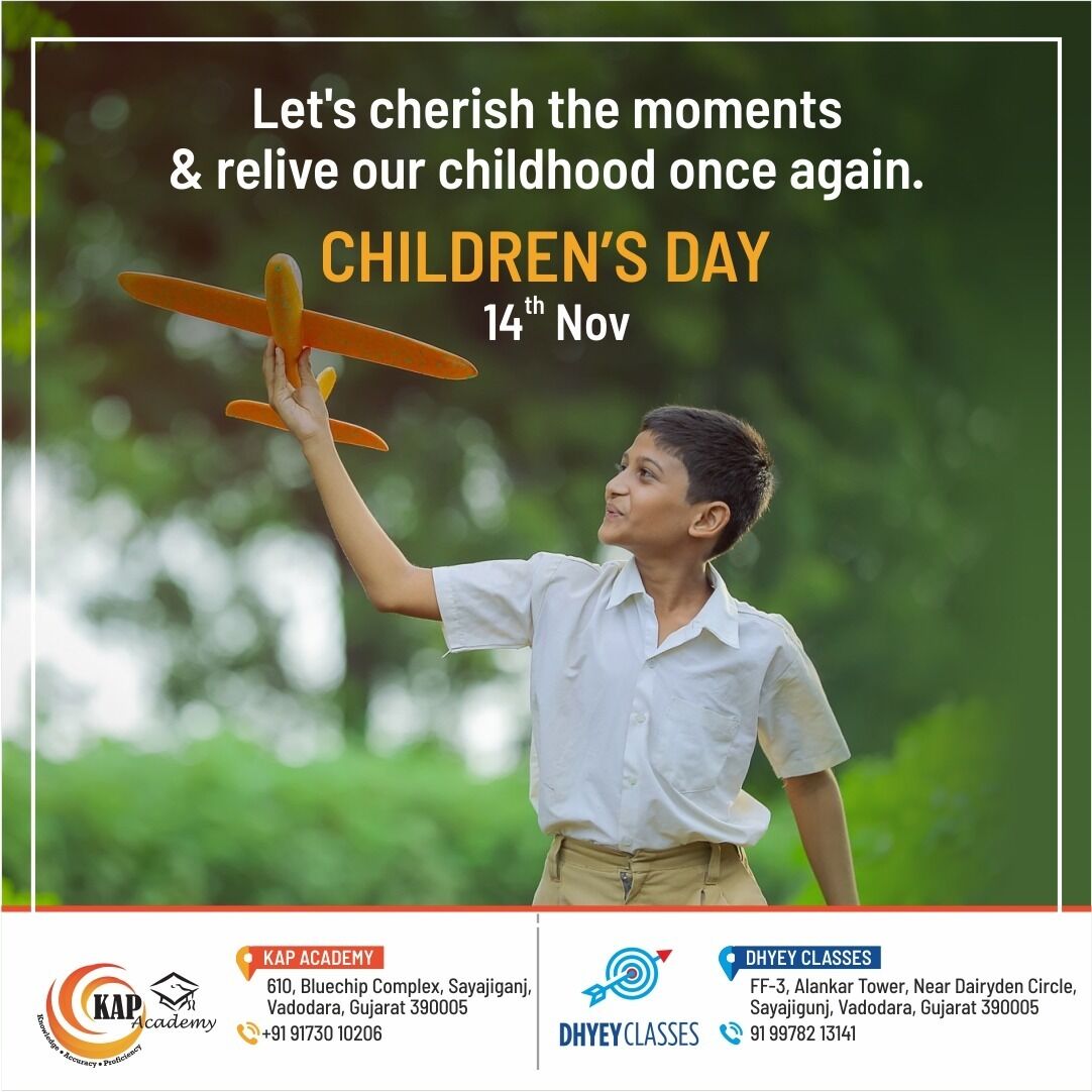 KapAcademy's tweet image. The real strength of a nation and the foundation of society is our children. It is the day celebrated to empower children&apos;s rights, care, and education. 

Call us at: +91 99782 13141

#childrensday #happychildrensday #childrensday2022 #childrensdayspecial #nationalchildrensday