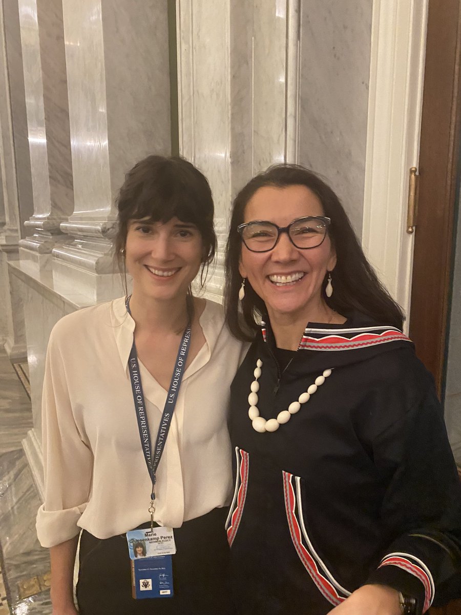 Whirlwind 24 hours. I’m already in D.C. getting oriented. Just ran into someone from our corner of the country who I respect so much: Congresswoman Mary Peltola of Alaska. Looking forward to working with her to deliver for our districts!