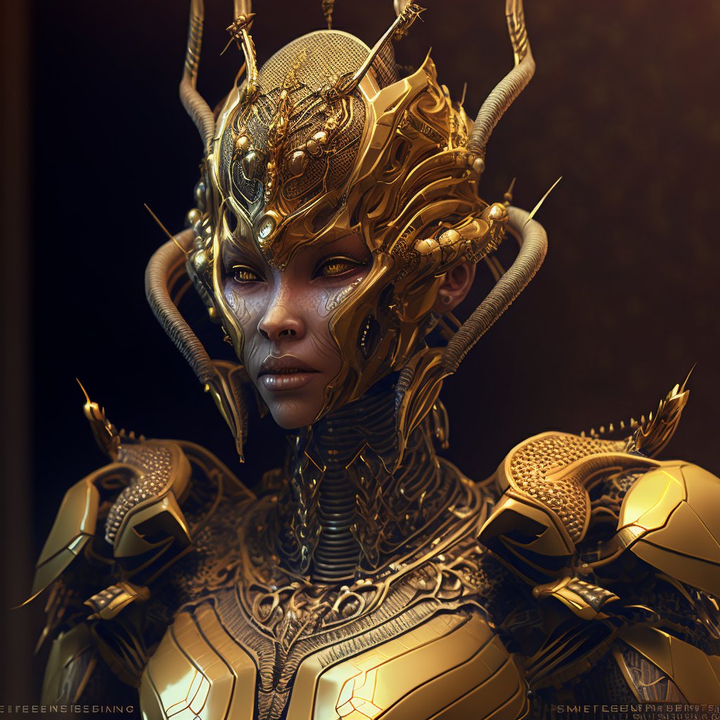 chococristina's tweet photo. Hive Exo-Pharaoh (Apidae Dynasty)  via @artstationhq https://t.co/LAHM75DIKJ 
#arte #artistonfacebook #artistsoninstagram #aiartcommunity #aiart #insecart #conceptart #characterdesign #sciencefiction #pollinators #metacreators #artstation #midjourney #futuremythology https://t.co/C2v6HdW6cy
