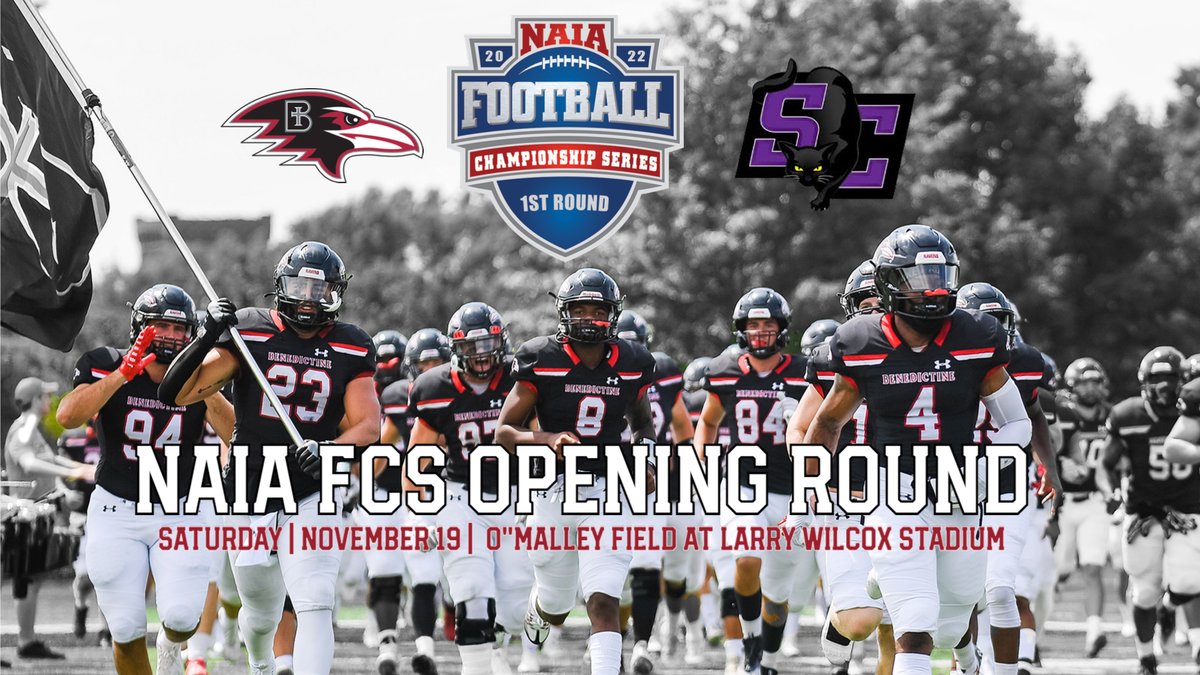 Raven Athletics (@ravenathletics) on Twitter photo (6) <a href="/RavenFootballBC/">Benedictine Football</a> draws (10) Southwestern (Kan.) College in the Opening Round of the NAIA Football Championship Series bit.ly/3X3PFoG #HeartFB #NAIAfootball #UnleashGreatness (6) <a href="/RavenFootballBC/">Benedictine Football</a> draws (10) Southwestern (Kan.) College in the Opening Round of the NAIA Football Championship Series bit.ly/3X3PFoG #HeartFB #NAIAfootball #UnleashGreatness