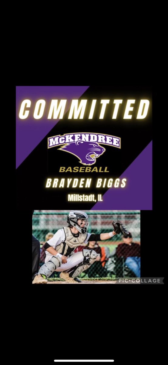 Im excited to announce my commitment to McKendree University to further my academic and baseball career.  A special thanks  to my parents for being so committed to me, to my coaches, and teammates along the way as well as to my big brothers who never took it easy on me!#GoBearCat