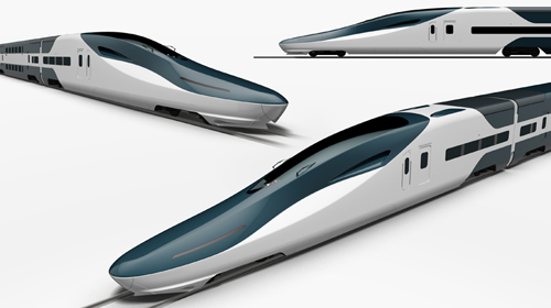 「未來のミライ企画 新幹線はデザインが個性的だけど…新幹線としての空力を考えると…」|ryoのイラスト