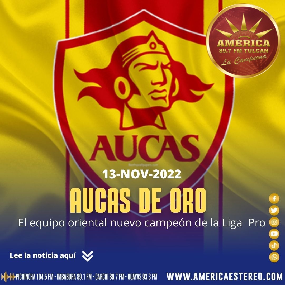 AmericaTulcanfm's tweet photo. #Aucas2022 Campeón de la #LigaPro https://t.co/VSHECi5U7A