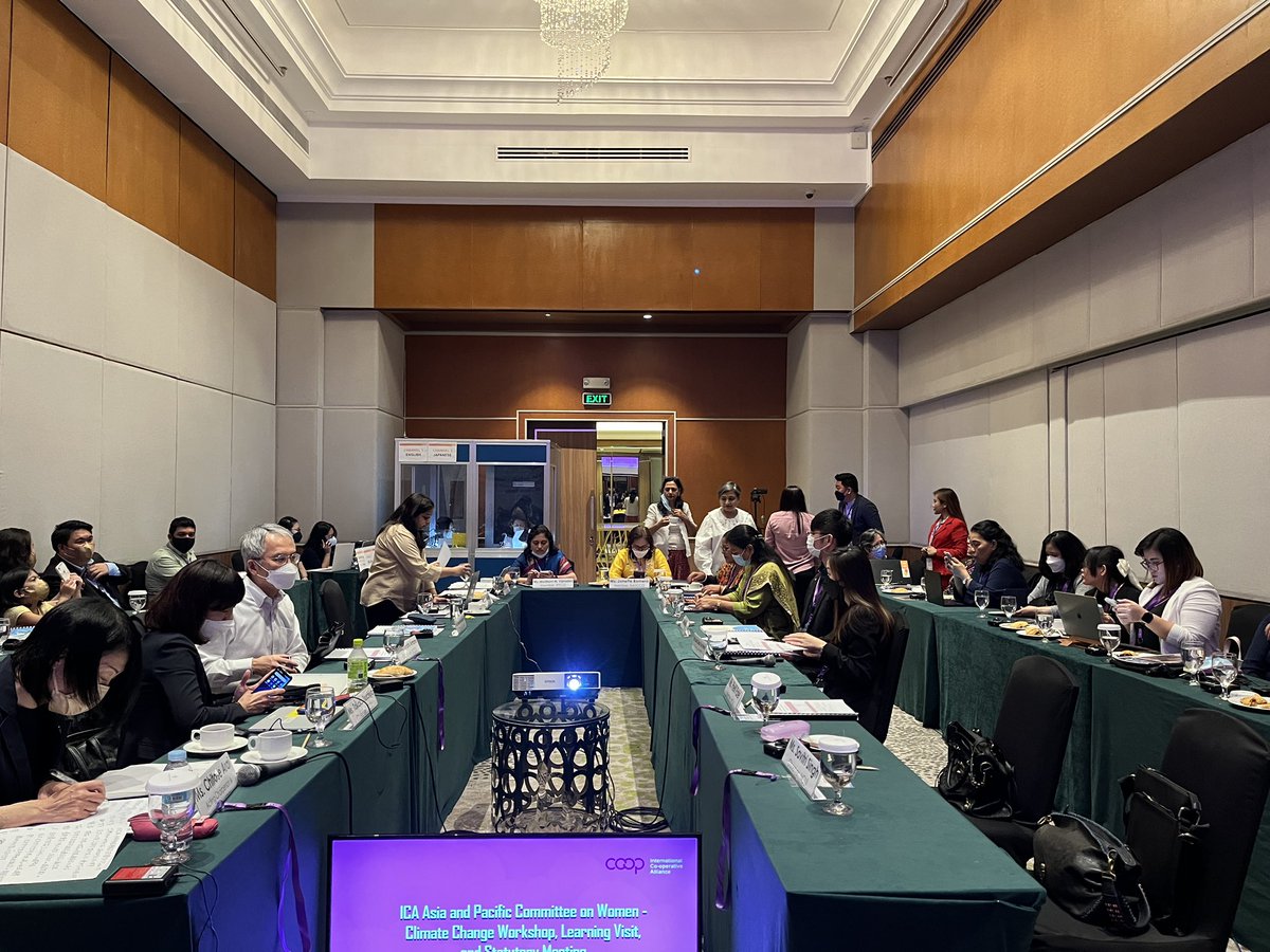 Excited to join <a href="/ICAAPAC/">ICA Asia and Pacific</a> Women’s Committee workshop on #ClimateAction in the #Philippines. With support from <a href="/JCCU_Int/">JCCU International</a> and in partnership with <a href="/NATCCO/">NATCCO Federation</a> we will discuss the Training of Trainers manual to build capacity of women and cooperators.