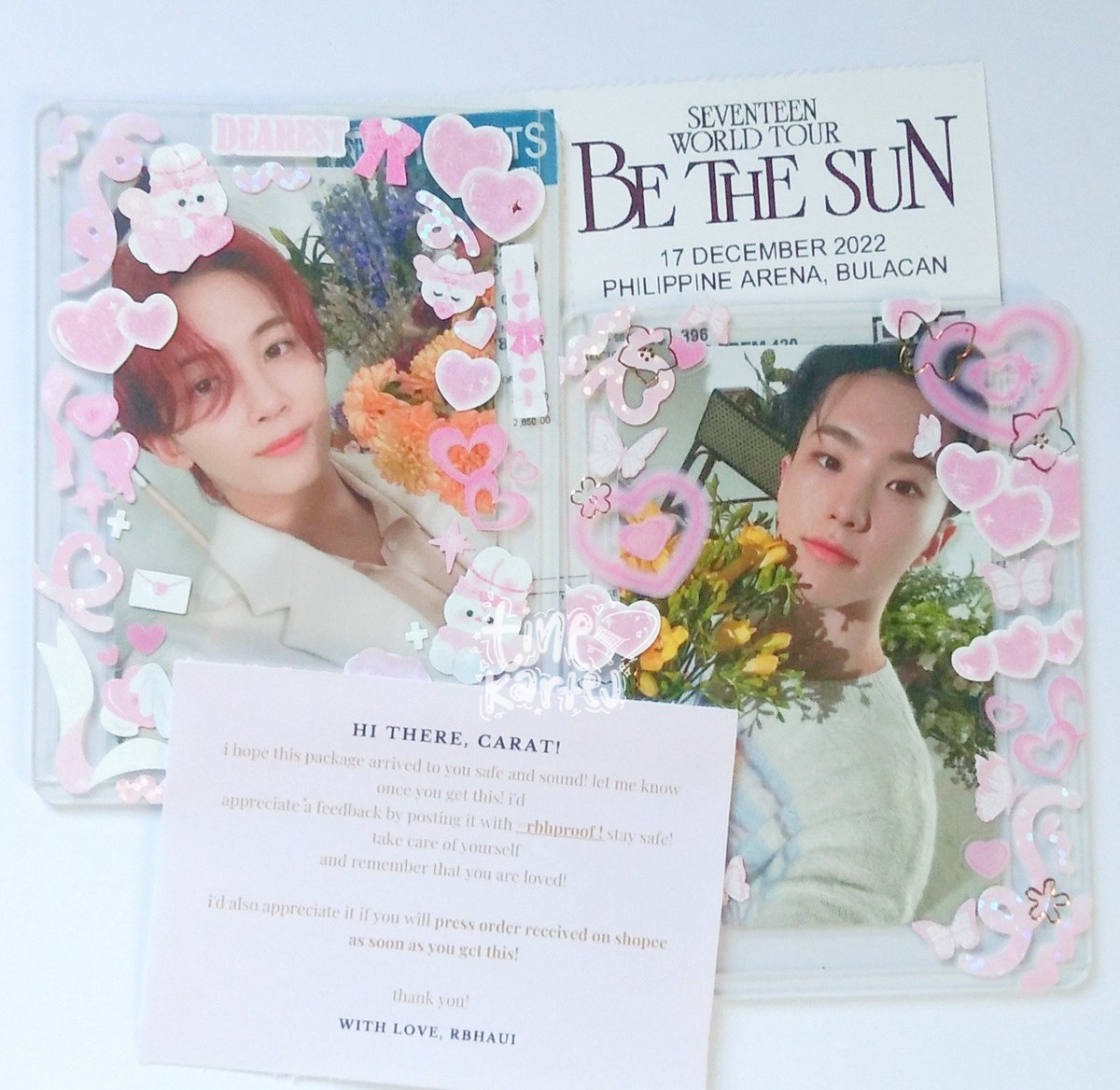 tinekarteu's tweet photo. #tinekarteu_lovemails
-ˋˏ✄┈┈┈┈┈┈┈┈┈┈┈┈┈┈┈
↳ hello @rbhaui, my tix arrived safely! thank you so much for securing my bets bulacan tix. really appreciate all your updates & also for packing it safely >< finally, real na real na see u svt 🫶🏻
꒰ #rbhproof ꒱ https://t.co/Q0KBYybTGX