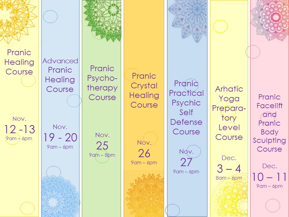 pranic_iisi's tweet photo. Mark your calendars and discover what total wellness can do to you and your loved ones. To learn more about these courses, contact us at:

📱​ (+632) 8-8102808 | (+63) 9178243599
✉️ events@globalpranichealing.com https://t.co/9FXSkK7mQE