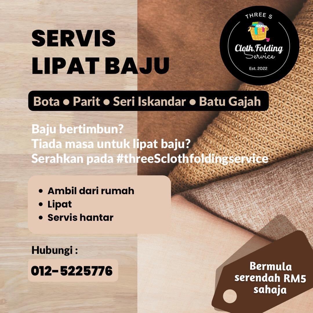threeS_cfs's tweet photo. Happy Monday ❤️

Untuk yg busy kerja/study tp baju bertimbun tak sempat lipat? #threeSclothfoldingservice menawarkan servis:

✅ Ambil dari rumah
✅ Lipat baju
✅ Hantar ke rumah

Cover area Bota|Parit|Seri Iskandar|Tronoh|Batu Gajah. Boleh contact 0125225776 untuk book slot 😉 https://t.co/7V1cqveOR1
