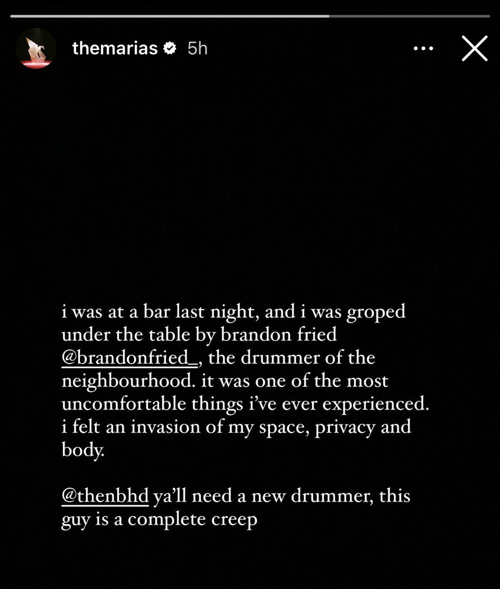 rimeldemieI's tweet photo. el post de maría / el comunicado de the nbhd / la “disculpa” del pendejazo ese https://t.co/4eYKQYarJb