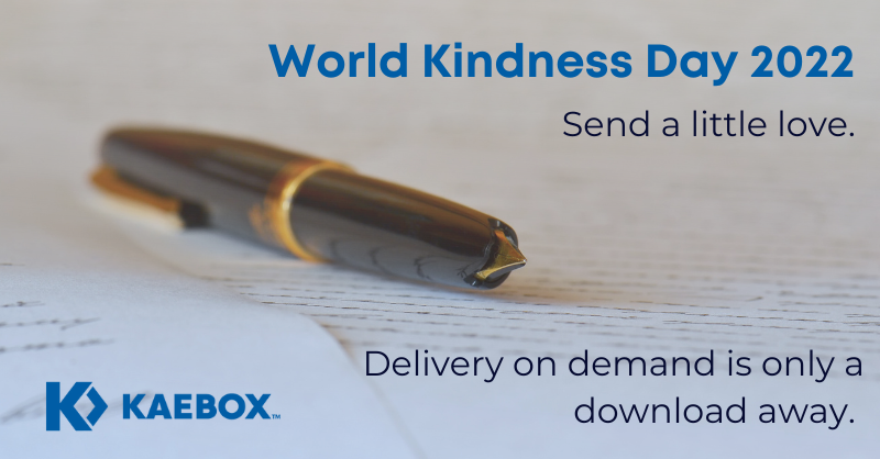 Kaebox1's tweet photo. Happy World #Kindness Day! Share some happiness 💌 #DeliveryOnDemand https://t.co/dHmQAxw4pp