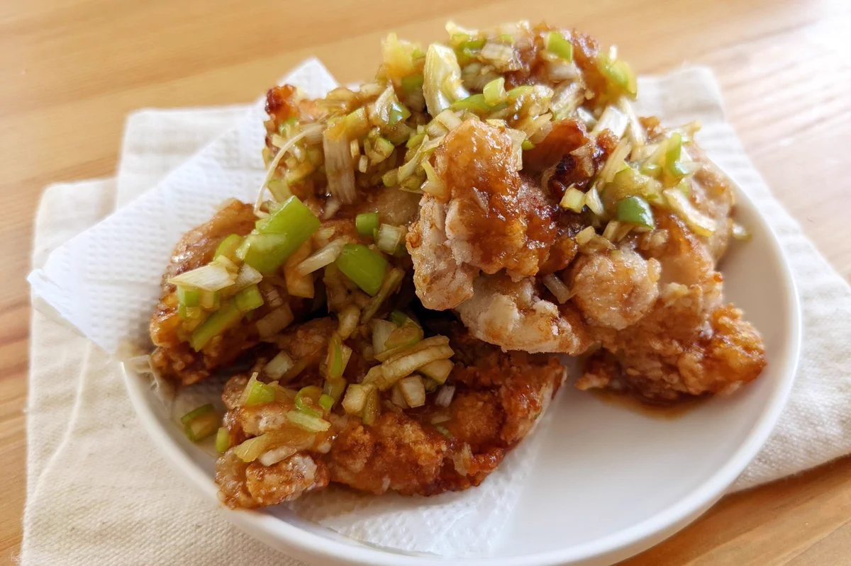 最高に美味しい唐揚げができました！「悪魔的に美味いネギダレ唐揚げ。」