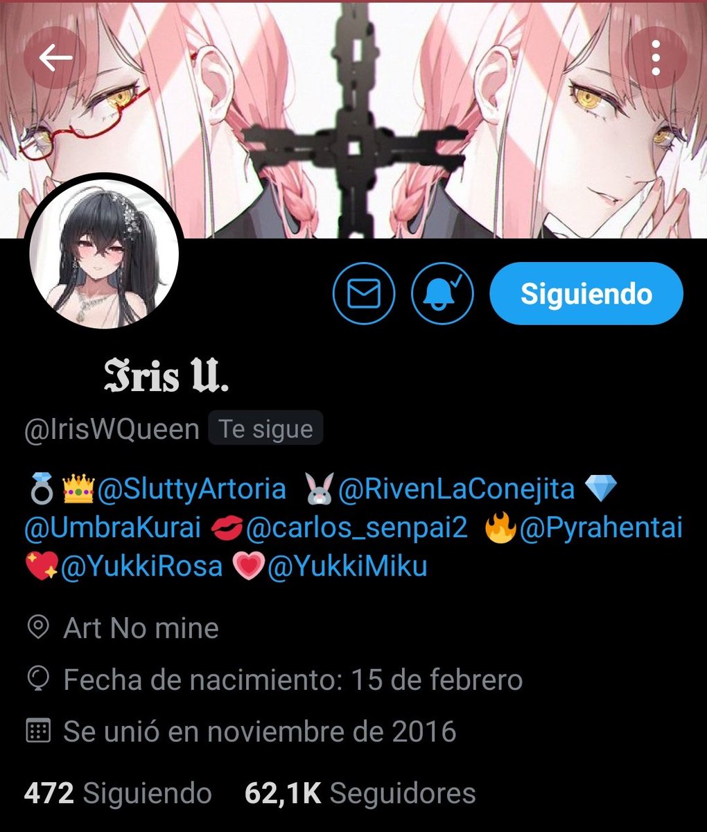 Mi dulce hermanita <a href="/IrisWQueen/">ᅠ@ ; 𝓕𝒓𝒊𝒆𝒓𝒆𝒏 🤍ᅠ</a>
Uan de las personas a las que más amé desde que llegué aquí. Se muy bien que perdimos contacto este último medio año.... Solo espero que hagas lo que hagas, disfrutes mucho de tus nuevas amistades y seas feliz con quien desees. Te amo 💖