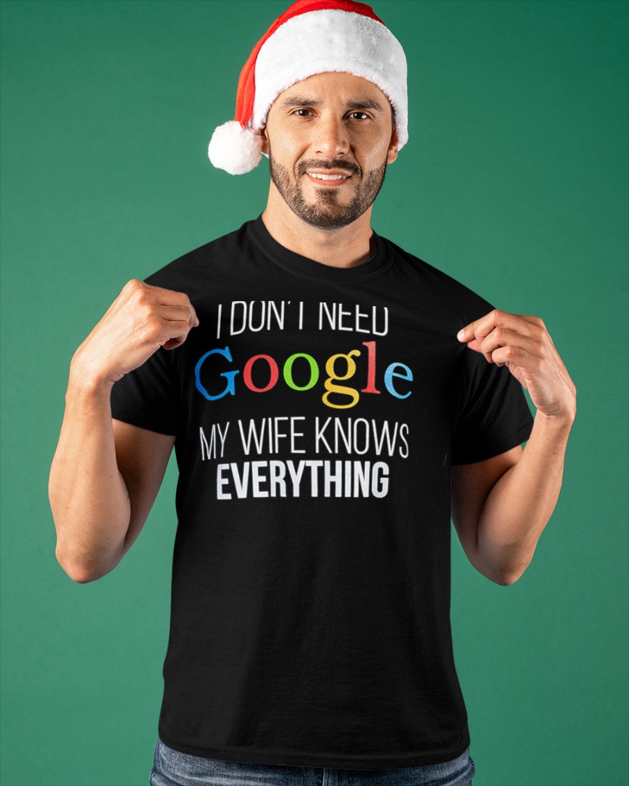 You know that really mesogastric t-shirt that says “I don’t need Google my wife knows everything!”, well my wife bought me that t-shirt. I just don’t know where to go with that👇📢
teechip.com/Idontit