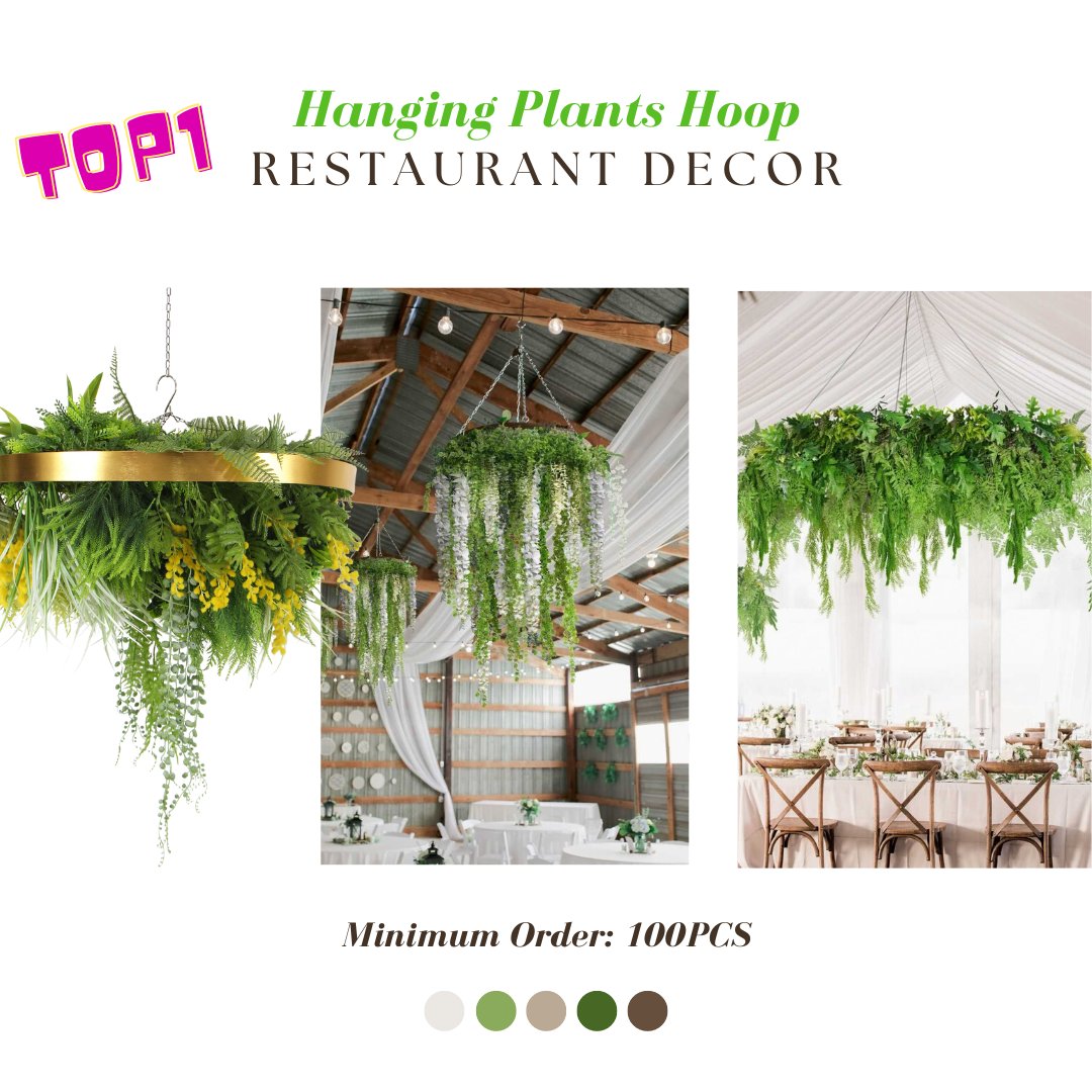 sunwinghedges's tweet photo. 👉 We recommend hot-selling #artificialplants for #restaurantdecor in 2022 for your reference.
✔️Top1: hanging plants hoop -MOQ: 100PCS
✔️Top2: #artificialhangingcreepers -MOQ:200PCS
✔️Top3: #mosswall -MOQ:50kg/50sqm
✔️Top4: #artificialverticalgarden -MOQ:50-100PCS https://t.co/WMctlWjLYp