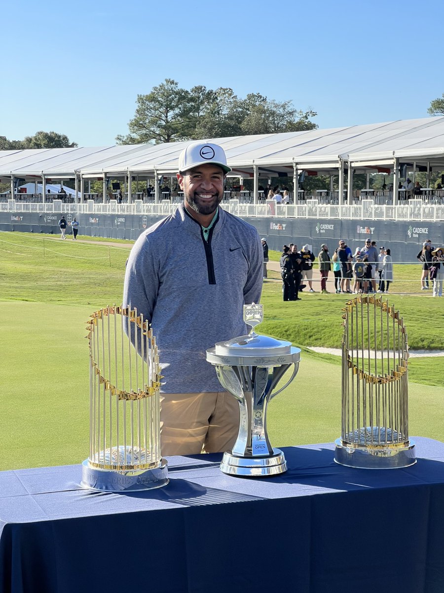 theHealthyGolfr's tweet photo. βSomeoneβ was clearly inspired by the World Series trophy!
π
@CadenceBank @HouOpenGolf Champion!
π₯³
It is an honour, a privilege and a pleasure to be a small part of #TeamFinau.
π
#InspireSomeone!!
β³οΈ
#PGATOUR
#golf #GolfFitness
#StaminaPro #PatchedUp
#houopengolf https://t.co/sePOoSgjfy