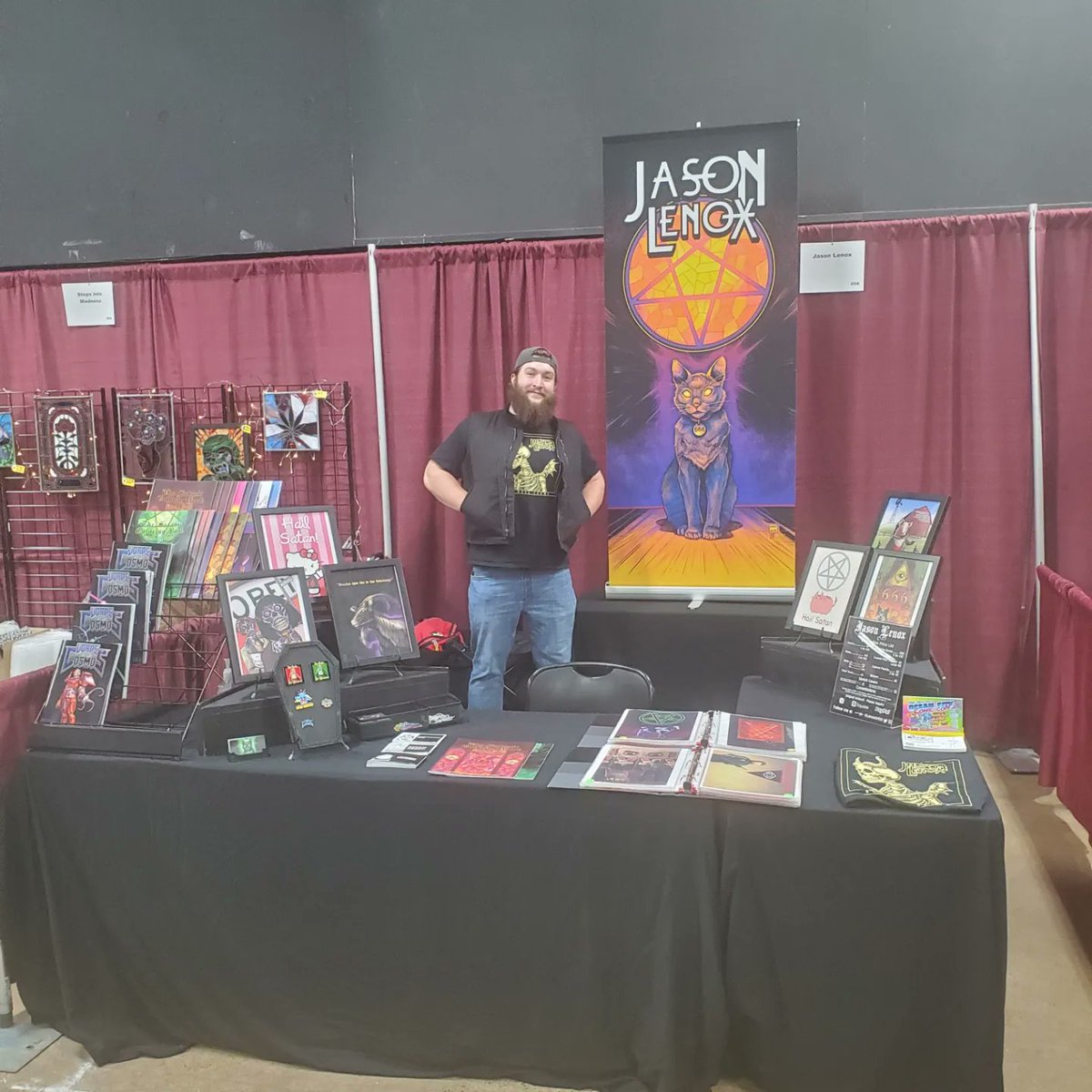 Jason Lenox - LOTC #5 late pledges LIVE on KS (@lenoxartist) on Twitter photo Wonderful to meet new friends, and see some old ones too at <a href="/MonsterManiaCon/">MONSTER-MANIA CON</a> this weekend at <a href="/PhillyExpoOaks/">Greater Philly Expo Center and Fairgrounds</a>
#lordsofthecosmos #sataniccoloringbook Wonderful to meet new friends, and see some old ones too at <a href="/MonsterManiaCon/">MONSTER-MANIA CON</a> this weekend at <a href="/PhillyExpoOaks/">Greater Philly Expo Center and Fairgrounds</a>
#lordsofthecosmos #sataniccoloringbook