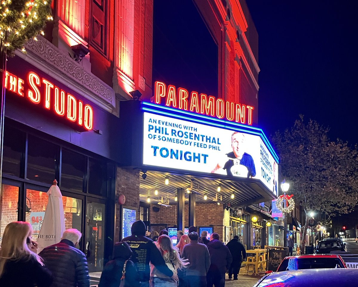 Just got back from <a href="/TheParamountNY/">The Paramount in Concert with Northwell</a> where we saw <a href="/PhilRosenthal/">Phil Rosenthal</a>. What a great show--full of humor and honesty. Was hoping to get a book or ask my question, but just know this fellow writer is in awe of what you do.  Thanks for the joy you bring to the world. #somebodyfeedphil