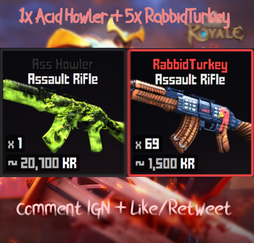 GobGobTurkey's tweet photo. 🎉MINI BUNDLE GIVEAWAY 🎉

Entry Requirements:
🥶 Comment Krunker IGN
🥶 Tag a homie
🥶 Like n Retweet

Additionally, only if you want, you can download Mobile Royale here: [Mobile Royale] Android Download: https://t.co/EGXqJAEkDo

 🥳Giveaway ends in a few days. GOOD LUCK!! 🍀 https://t.co/mi0FLiDTJY