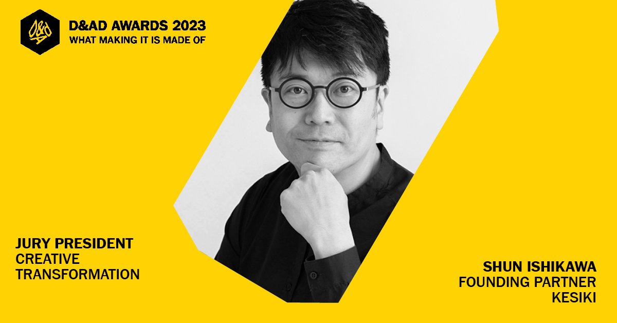 shun1st's tweet photo. I am heading up the CREATIVE TRANSFORMATION Jury @dandad Awards 2023 and I want to see what your work is made of. The rigour, dedication, sacrifices, passion and obsession that go into creative excellence is everything that #dandad23 stands for. Enter here:https://t.co/9m99O9dHDR https://t.co/TTKqs5TXRB