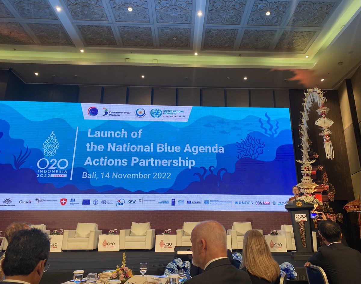 “G20 countries make up half of the world’s coastlines. The time to act is now” ⁦<a href="/valeriejulliand/">valerie.julliand</a>⁩ at launch of Indonesia’s National Blue Agenda Actions Partnership backed by the international community and UN agencies including ⁦<a href="/IndonesiaILO/">ILO Indonesia</a>⁩ ⁦<a href="/g20org/">G20 South Africa</a>⁩ .