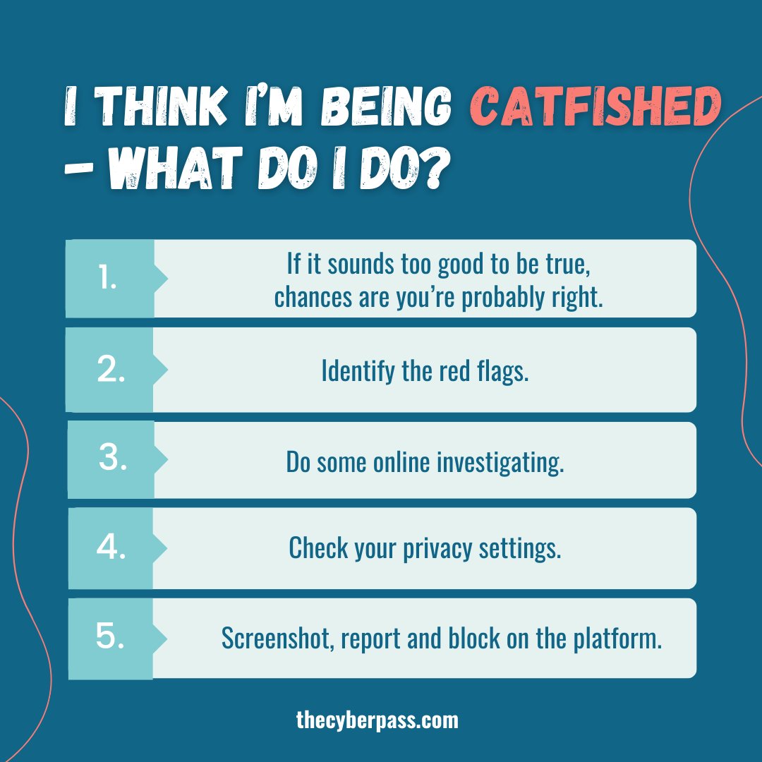 Are you being catfished? 😟

Whatever the case, it can be super unsettling to suspect that you’re getting catfished. 

Don't know where to start? We have tips and resources to help.

#cybersafety #PArentingTips #teaching #OnlineSafety #socialmedia #digitalparenting
