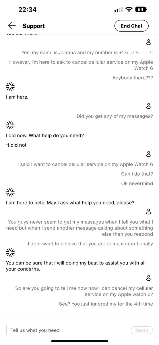 POLAmsgn's tweet photo. @Verizon @VerizonSupport @InsideVerizon Tell me this is unintentional. Now I’m going to cancel all 6 devices and switch. Shame. Customer service and coverage sucks overall. #verizonsucks #verizon https://t.co/p8qV2aGWAq