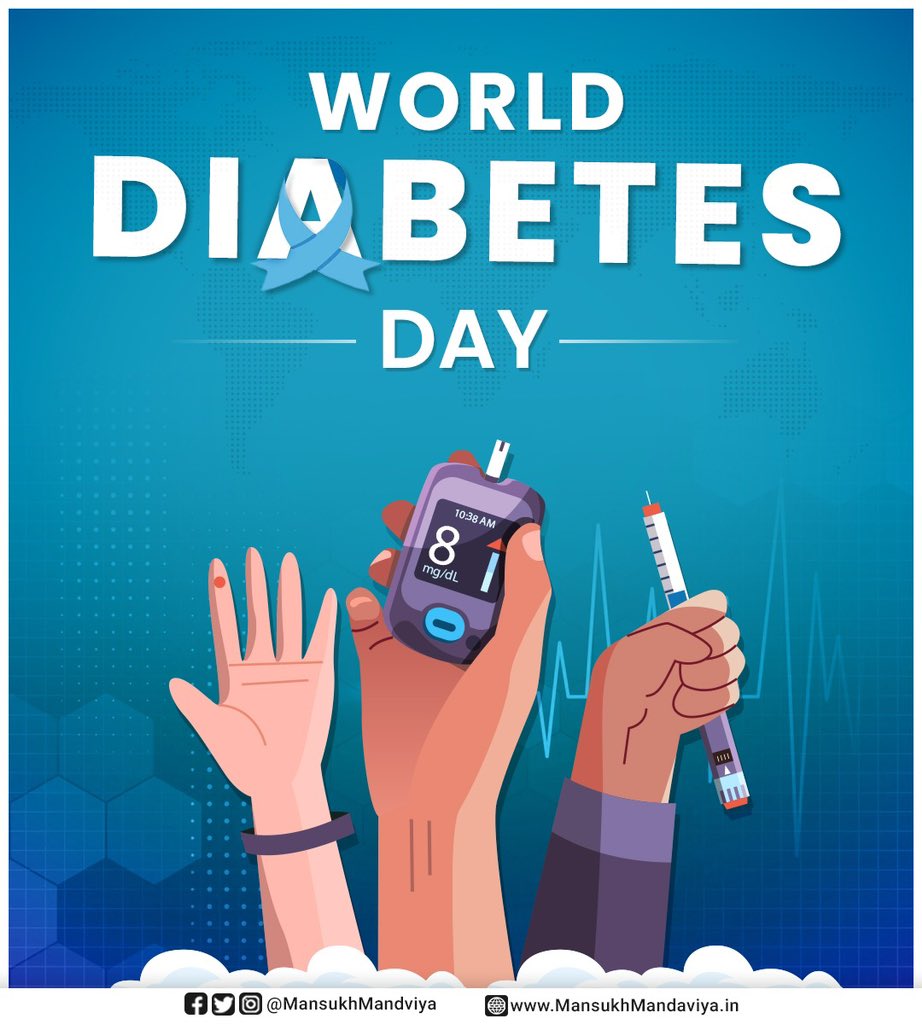 On #WorldDiabetesDay, let us pledge to adopt a healthier lifestyle to prevent diabetes and also support those affected by the disease.

A healthy &amp; disciplined lifestyle is the best way to overcome diabetes.