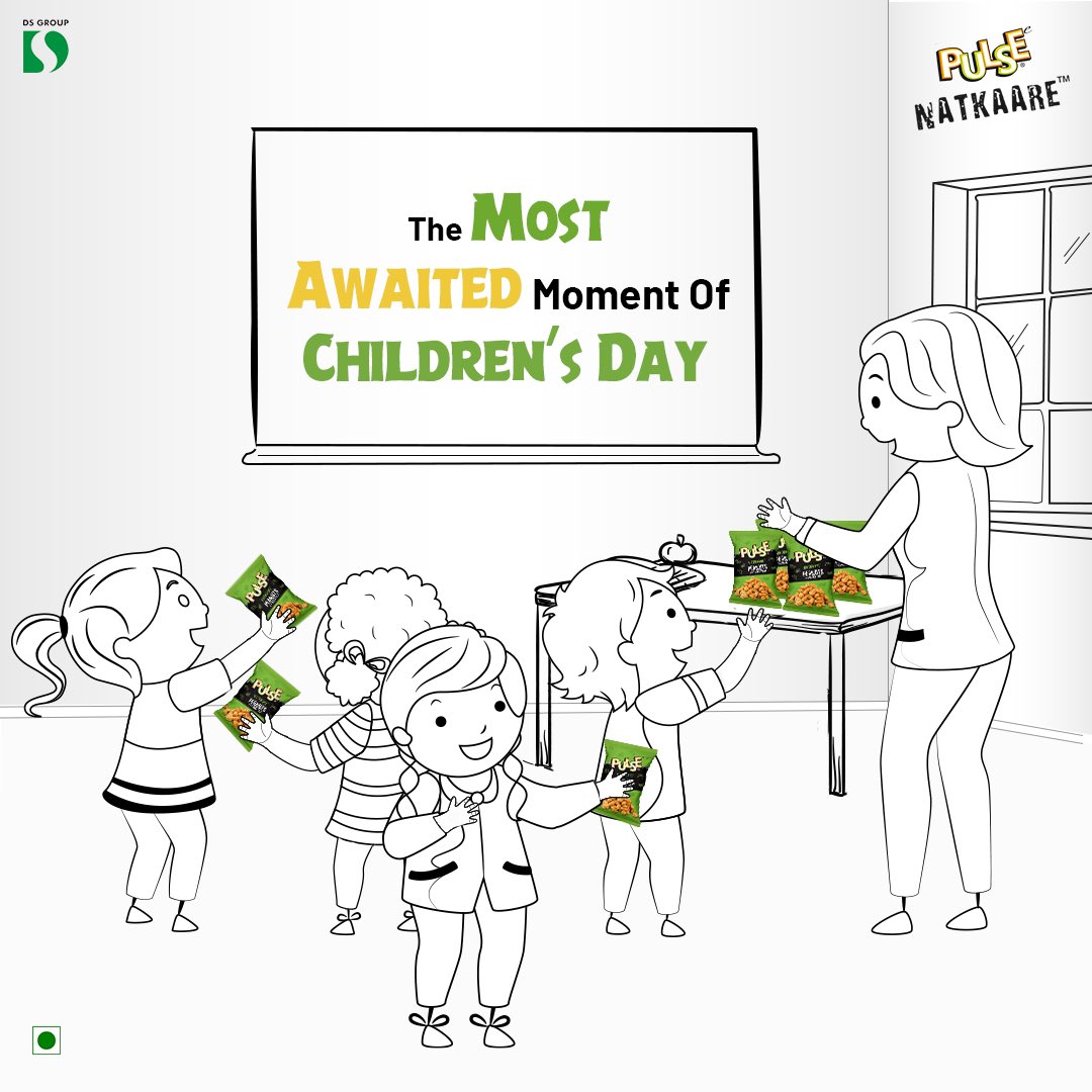 PulseSnacks's tweet photo. Laut aao bachpan ke Childrenβs Day wale din!
#HappyChildrensDay
#PulseNatkaare #PulseNatkaareChakhaNa #PulseKaChatkaaraAbNatkaareMein #ChildrensDay #ChildhoodMemories #Natkaare #SnacksOnTheGo #NewLaunch #Twist #Tangy #TangyLaunch #TastySnacks #Peanuts #Sharing #Friends https://t.co/bO13lX2tBt