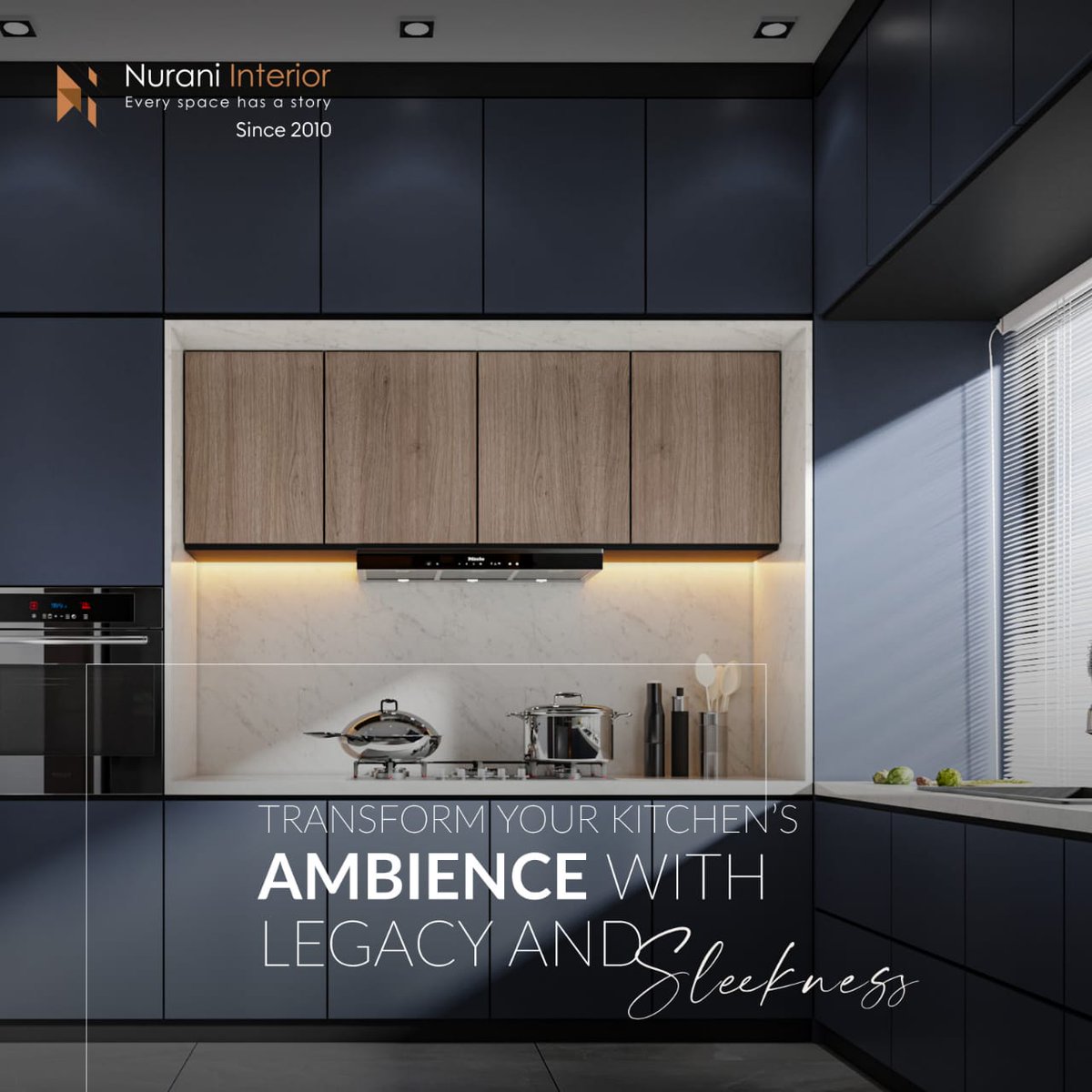 InteriorNurani's tweet photo. Transform your kitchen with a smooth sophisticated polished interior design.
Our designs just don’t improvise aesthetics– it also enhances greater convenience by adjusting drawers, cabinets and shelves to cater your culinary needs. https://t.co/BxjofFw0NP