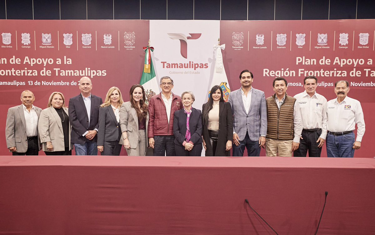 Trabajando y colaborando llevamos a cabo el Plan de Apoyo a la Región Fronteriza de Tamaulipas. Gracias a las 10 alcaldesas y alcaldes de la región por su compromiso para sacar adelante a sus municipios. La #CuartaTransformación de #Tamaulipas está en marcha.