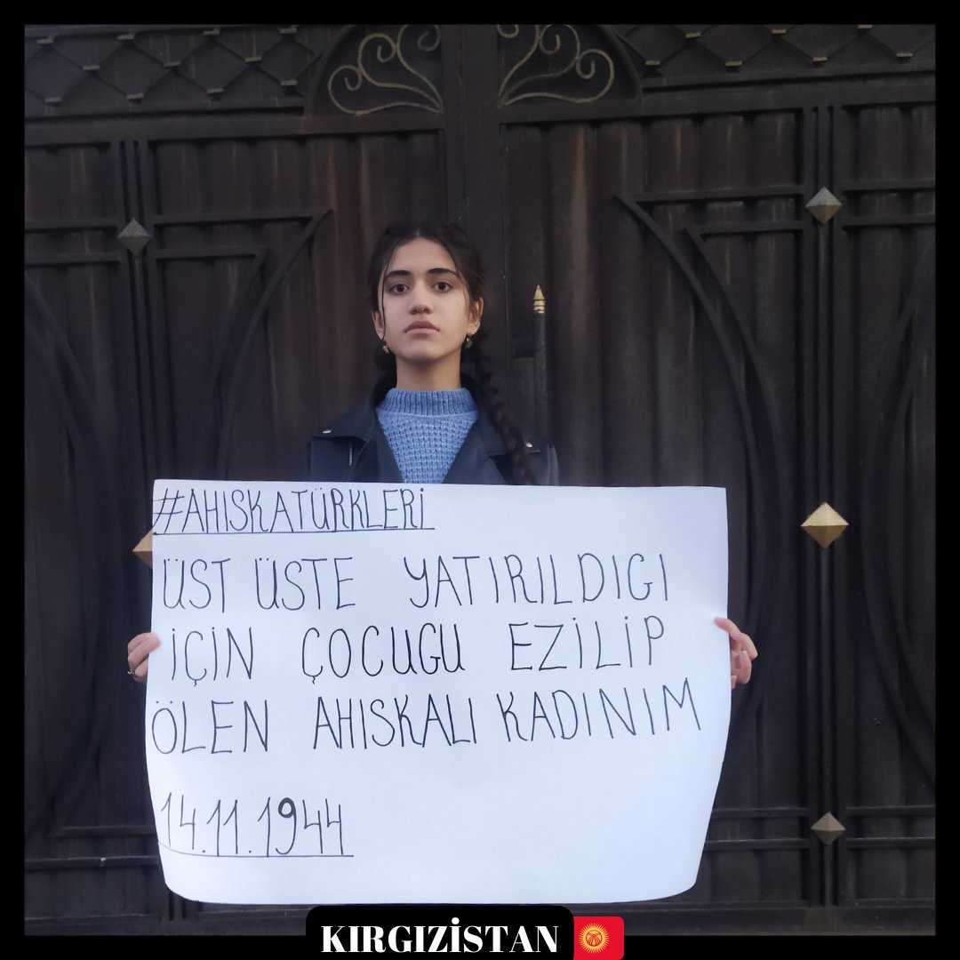 marinamussaa's tweet image. 14 Kasım 1944 tarihinde gerçekleşen Ahıska sürgününün insanlar ve özelinde kadınlar üzerindeki  yarattığı etkilere dikkat çekmek amacıyla, Ahıska Türkü genç kadınlar tarafından sosyal farkındalık projesi hayata geçirildi.