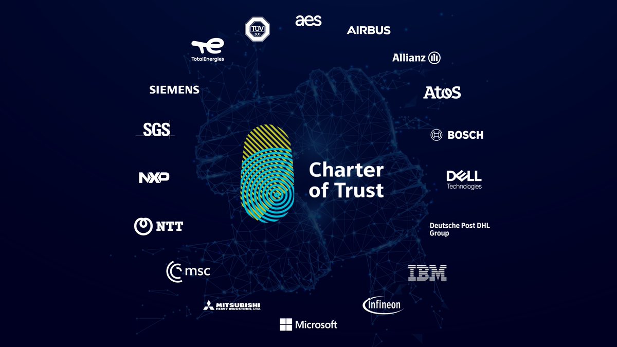 Microsoft joins #cybersecurity initiative #CharterofTrust.➡️great move to make connected world more resilient.👉sie.ag/3hzWTjE <a href="/siemens/">Siemens</a> #cyber