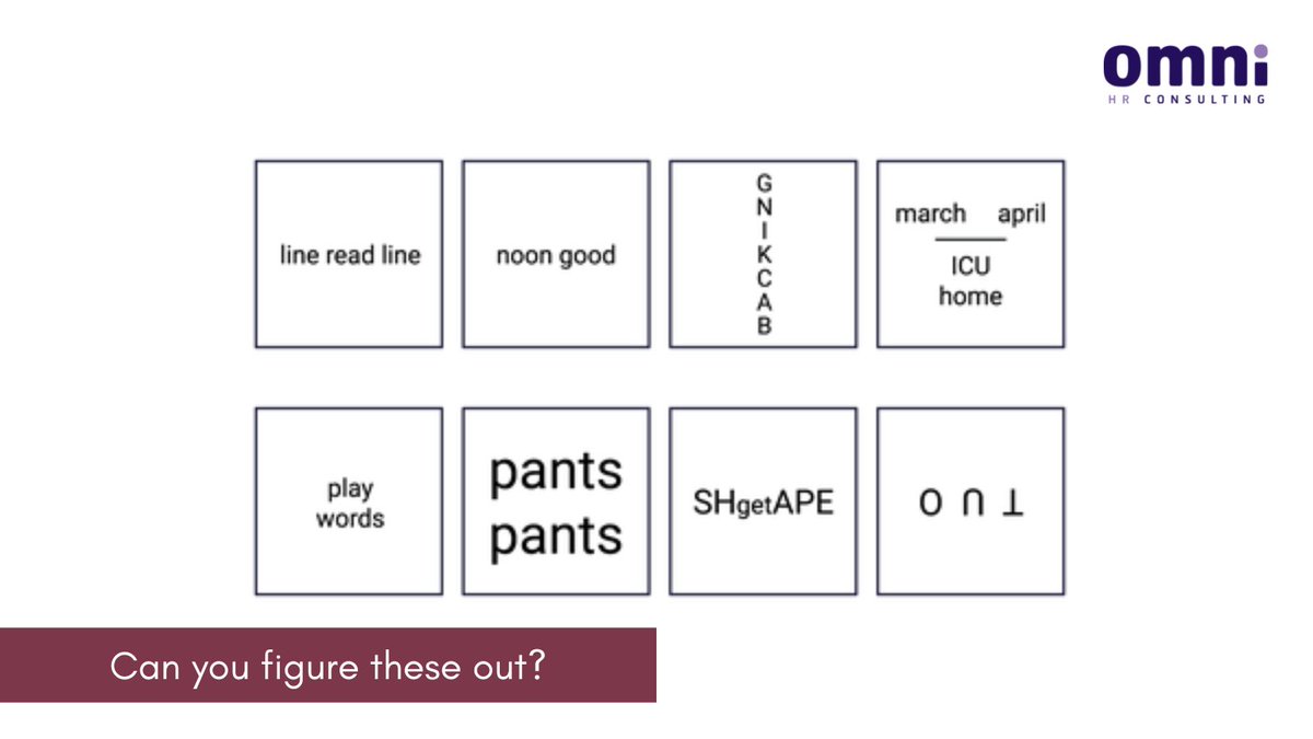 OmniHRC's tweet image. Critical Thinking Skills | Put Yours to the Test 

As we kick-start this Monday, here&apos;s a brainteaser to exercise your problem-solving skills...

Which of these can you figure out? Leave your comments in the chat box. 

#OmniOpenSource 
#OmniStack 
#ProblemSolvingSkills