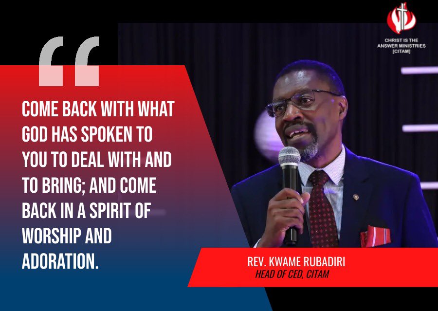 Key highlights from yesterday’s inspiring sermon by the Head of Christian Education Department (CED)-CITAM, Rev. <a href="/KRubadiri/">Kwame Rubadiri</a>. The topic was ‘What to Give.’

#RadiatingHisGlory
#AriseAndShine
#giving