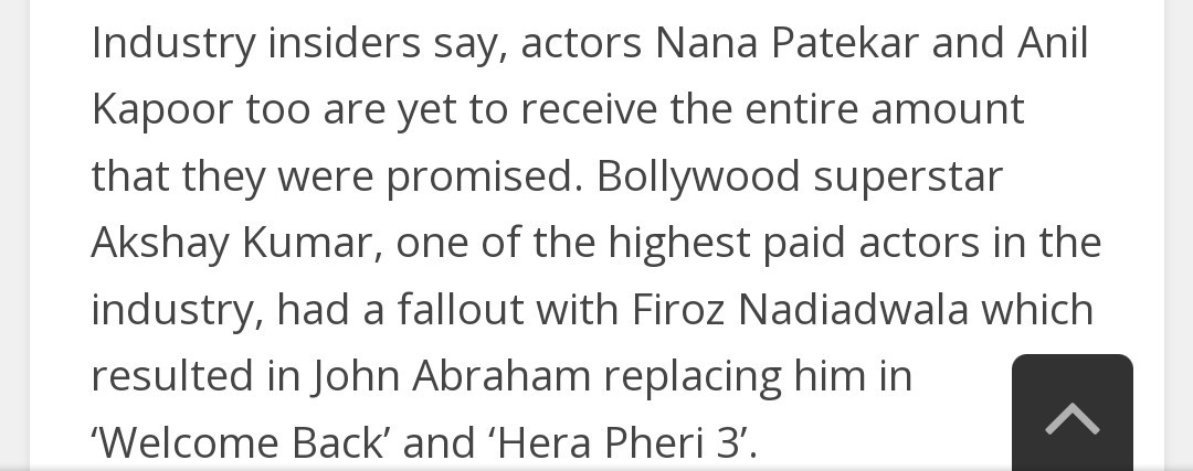 The harsh reality of producer #FirozNadiadwala .