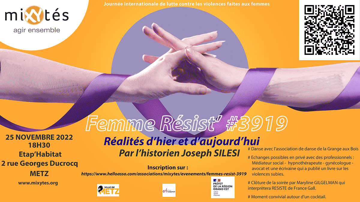miXYtes's tweet photo. Journée Internationale de lutte contre les violences faites aux femmes - https://t.co/Kk9PHLZbJr
miXYtés - METZ https://t.co/ytC7CpyTGs