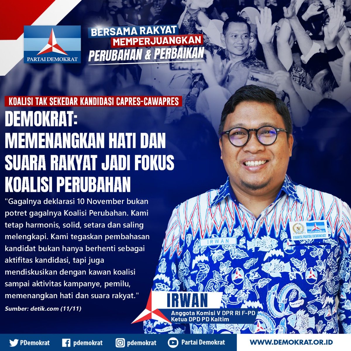 mayorcikeas's tweet photo. Demokrat menangkan hati dan suara rakyat💙 #DemokratPeduliBerbagi AHY Pemimpin Mendunia https://t.co/8i636v3zII